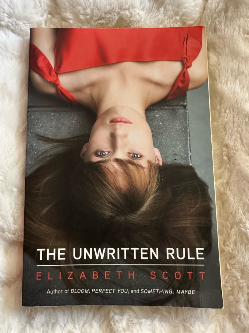 The Unwritten Rule by Elizabeth Scott‎ - Red Cover Paperback